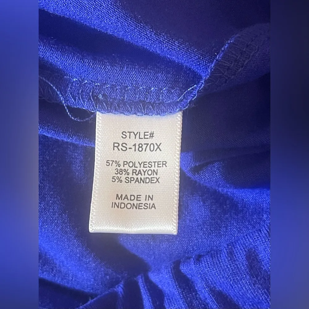 Zenana Women's Plus Size 3XL Blue Skirt Drawstring Pockets Tulip Hem NWT - Image 6