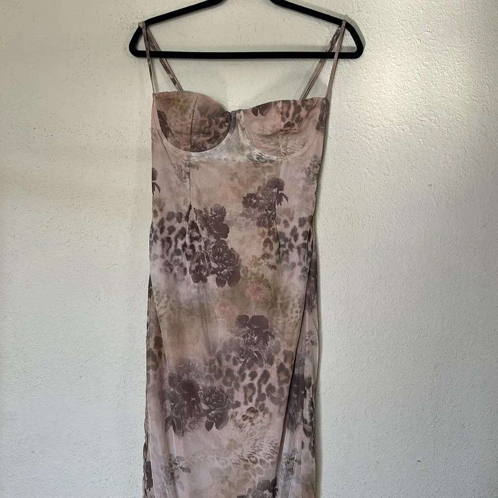 HOUSE OF CB L A-C 'Aiza' Cream Floral Print Maxi Dress‎ NWOT - Image 10