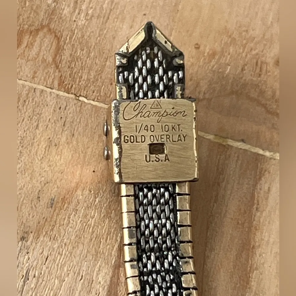 Bulova Rare Vintage Mechanical Gold Ladies Watch Gold Zebra Case Bracelet - Image 8