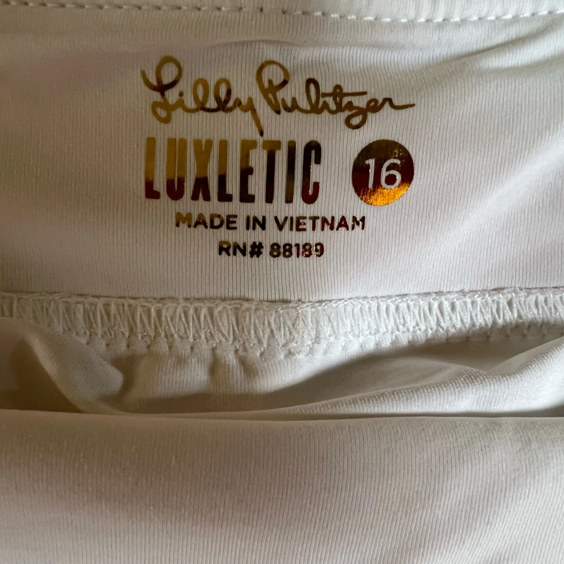 Lilly Pulitzer Pleated White Golf Skort. Women’s 16. NWT - Image 6