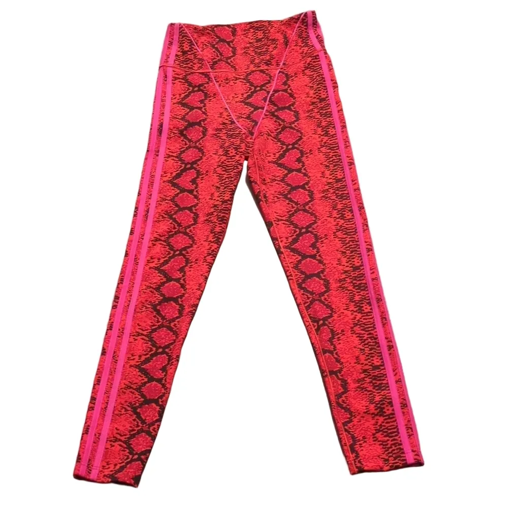 Adidas X Ivy Park Red Pink And Black Leggings Size Small - Image 2