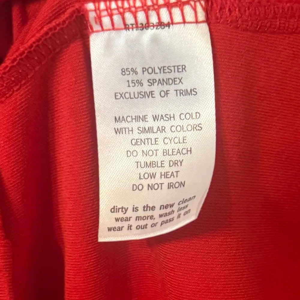 Women's Toad & Co Red Aquaculture Tank Dress With Pockets Active Tennis Small - Image 8