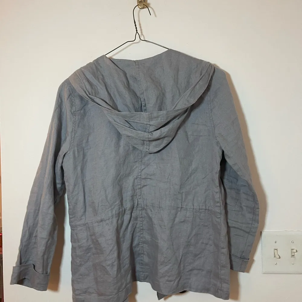 Saint Tropez West 100% linen zip up top - Image 4