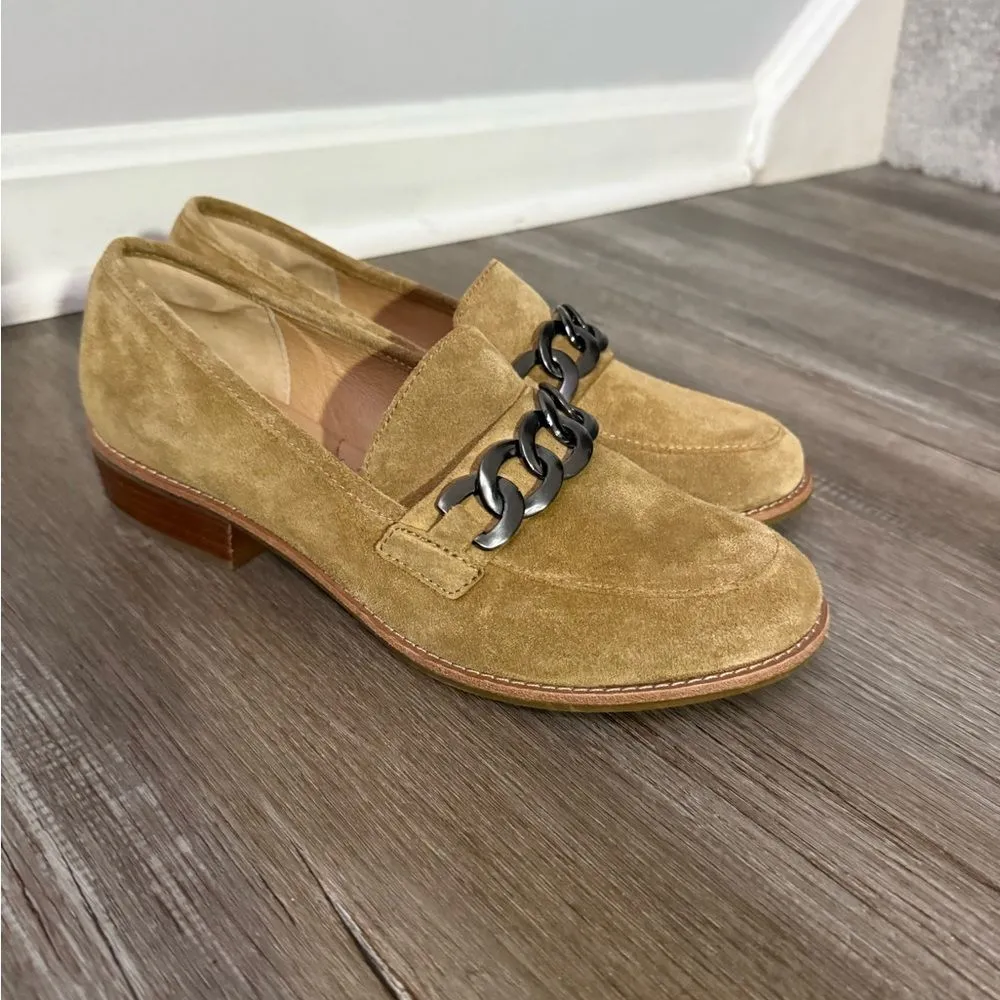 Sofft Chain Link Loafer Suede Nevara Hazelwood Brown Tan Shoes Casual Dressy 8.5 - Image 4