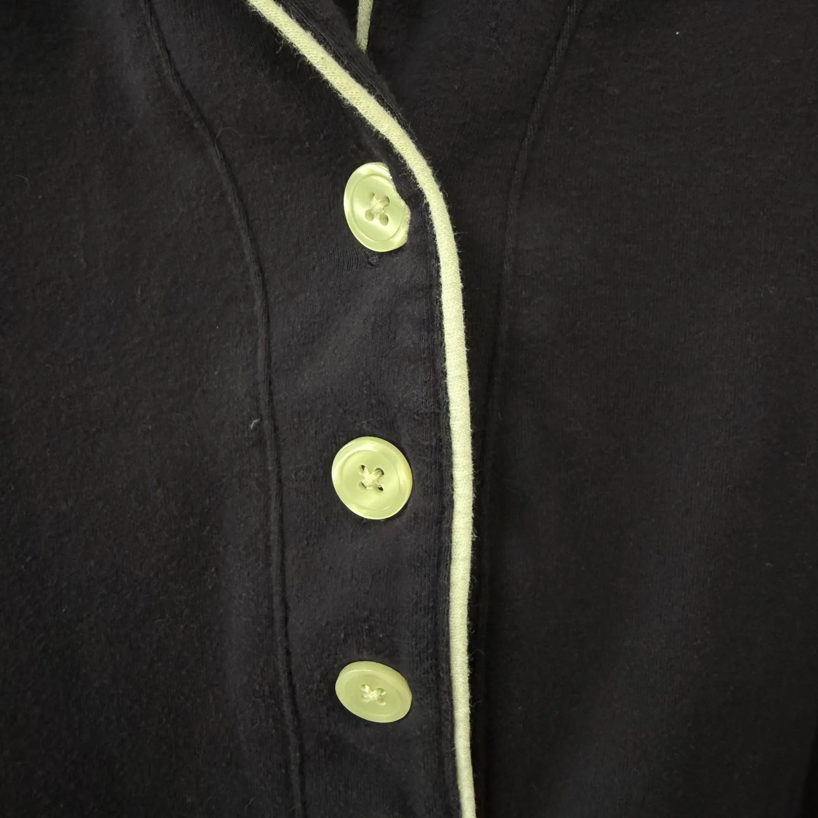 Ralph Lauren Monogram Sleep Shirt Size XL Womens Navy White Classic Preppy - Image 3