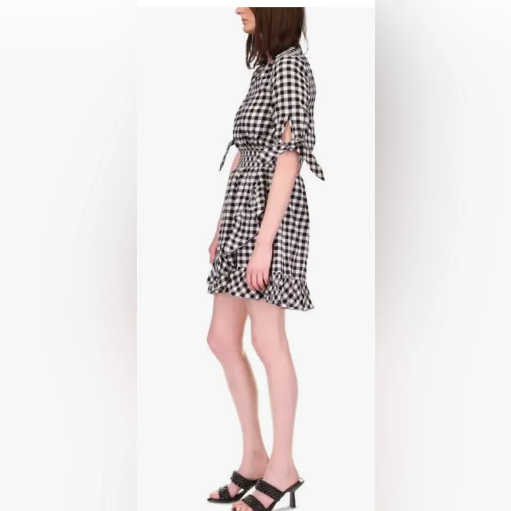 NWT Michael Kors Black and White Gingham Dress - Image 3