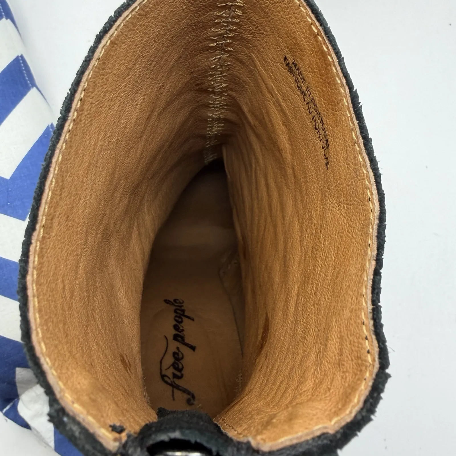 Free People Woman's Sz 7.5 "Barleda"  Snake Skin Leather Ankle Boots EU 38 - Image 11