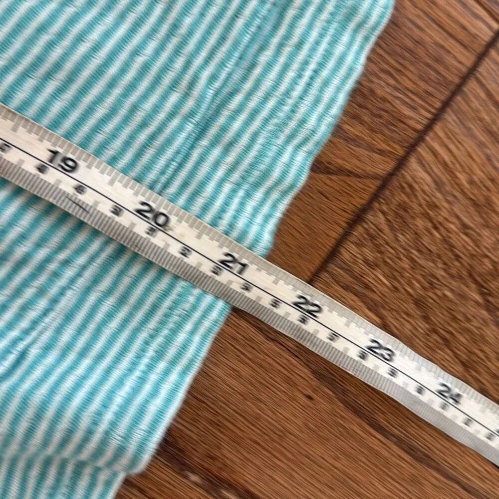 Habitat clothes to live in turquoise printed open shawl hoodie sweater s - Image 5