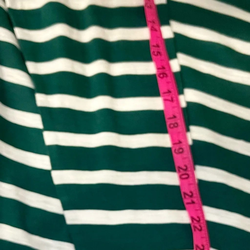 Green & White Striped Long Sleeved T-shirt SZ2XL Old Navy Christmas Comfort - Image 9