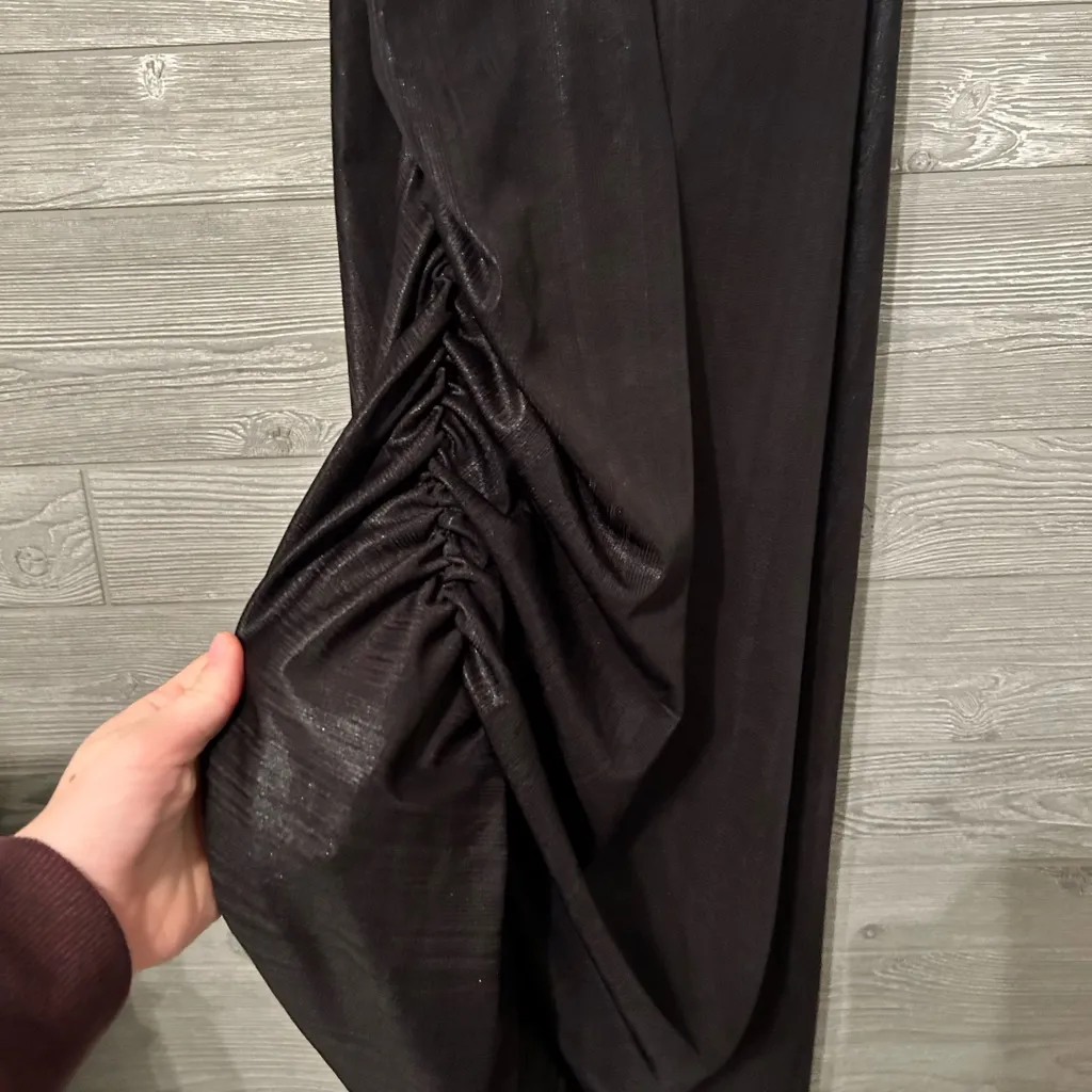 Forever Rose Couture‎ Asymmetrical Spaghetti Strap Little Black Dress Sz 3XL - Image 6