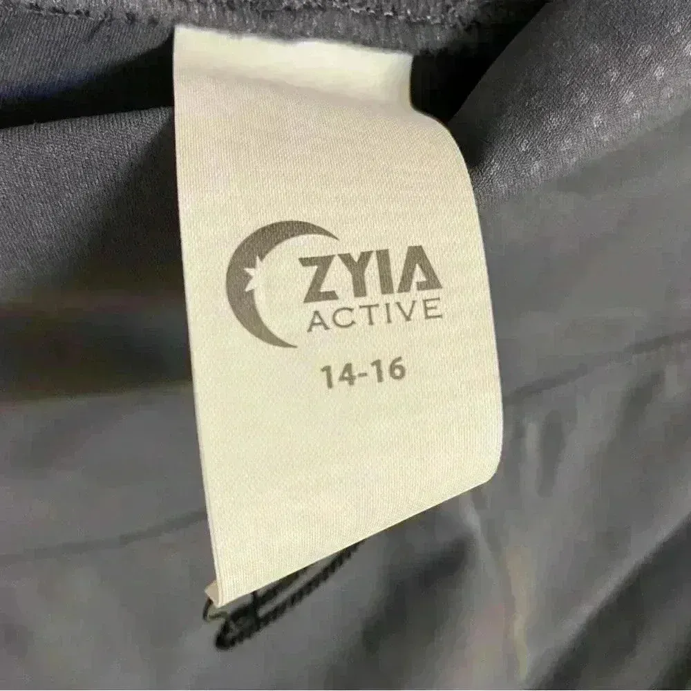 ZYIA active grey battleship camo high rise‎ leggings Sz 14/16. NWT - Image 4