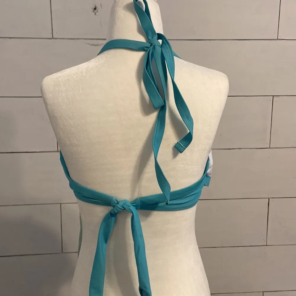 Dressfo Dreamcatcher Halter Bikini Top. Size XLarge. New With Tags. Blue - Image 7