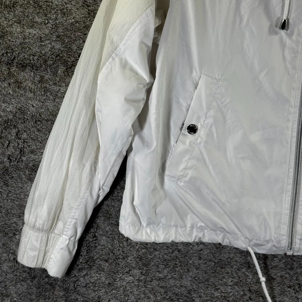Hollister White Windbreaker Jacker Sz M - Image 2