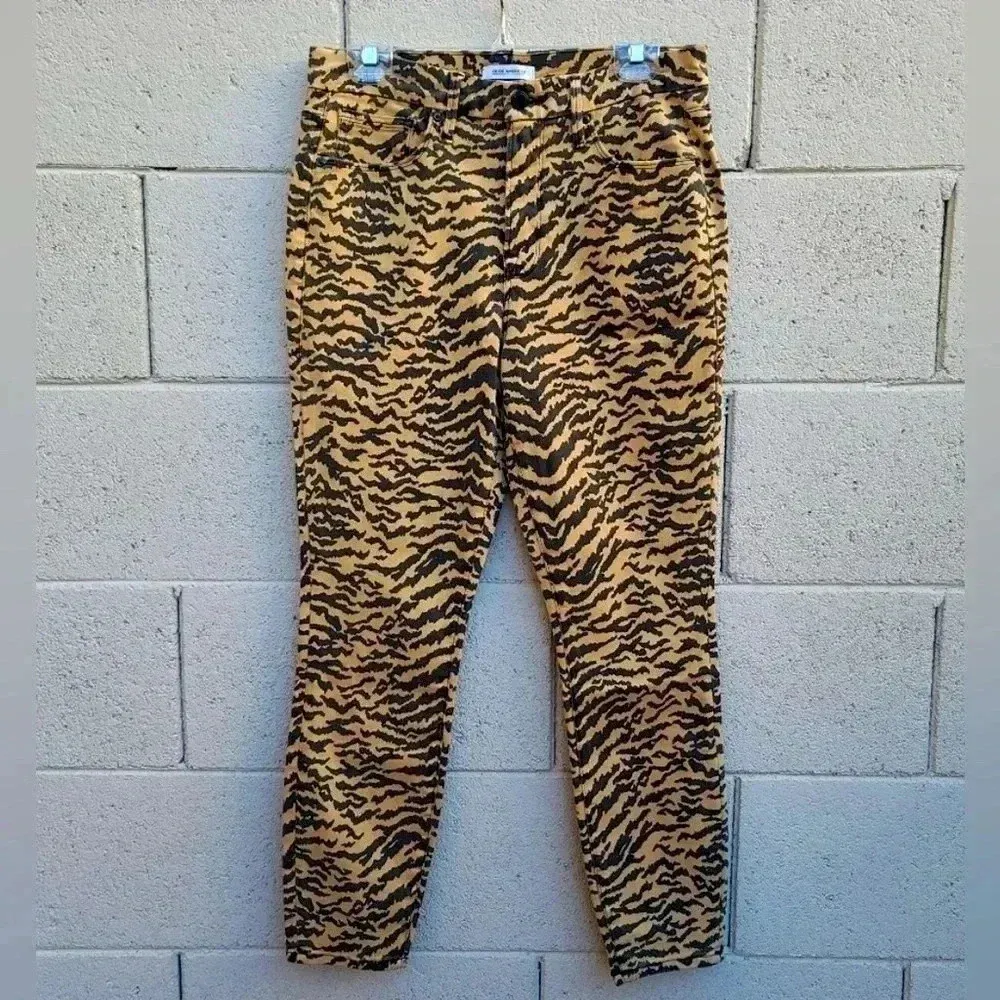Good American | Good Waist Crop Tiger Print Jeans 15/33 NEW - Image 3