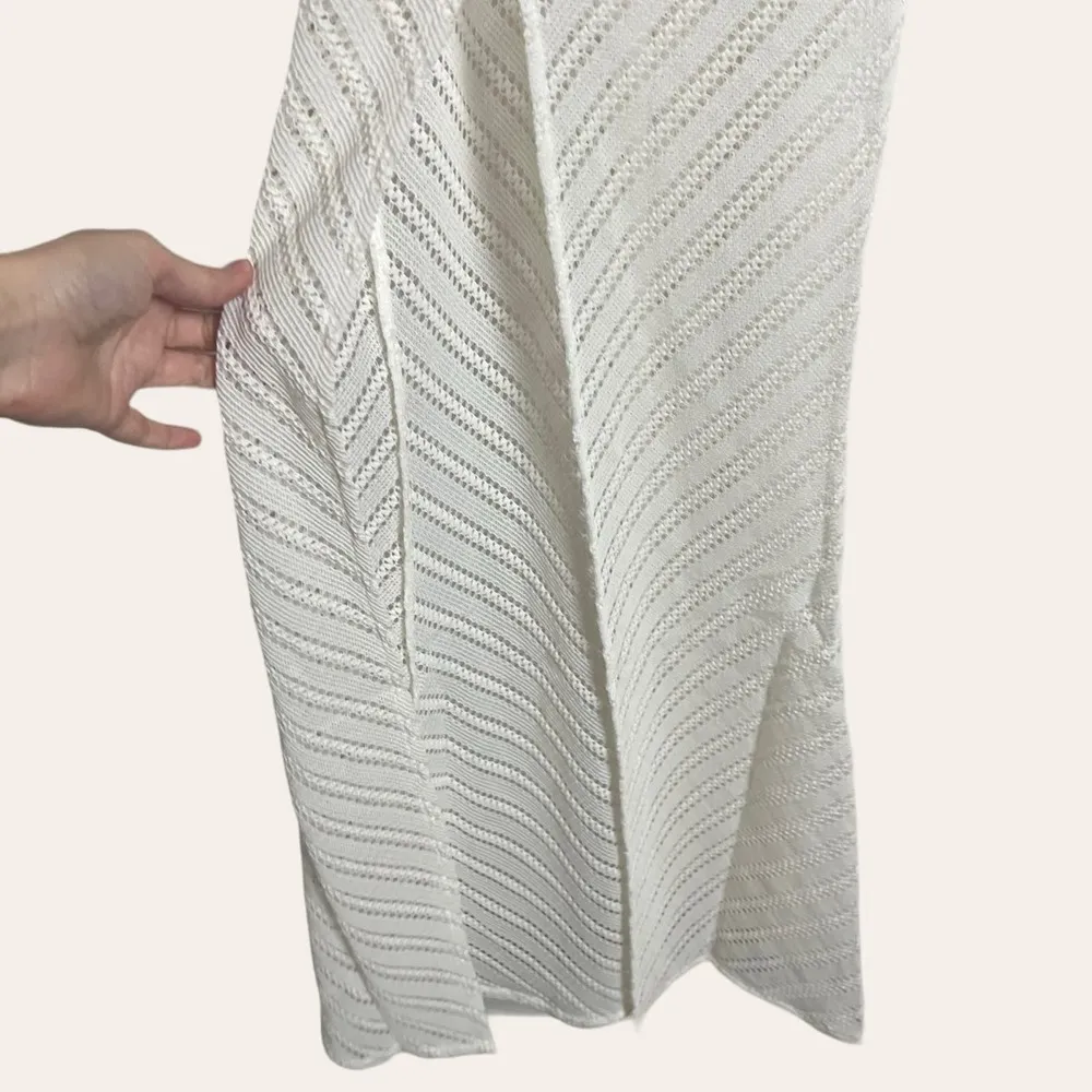 Michael Costello x Revolve Serinda White Bodysuit Maxi Dress Size XS - Image 13