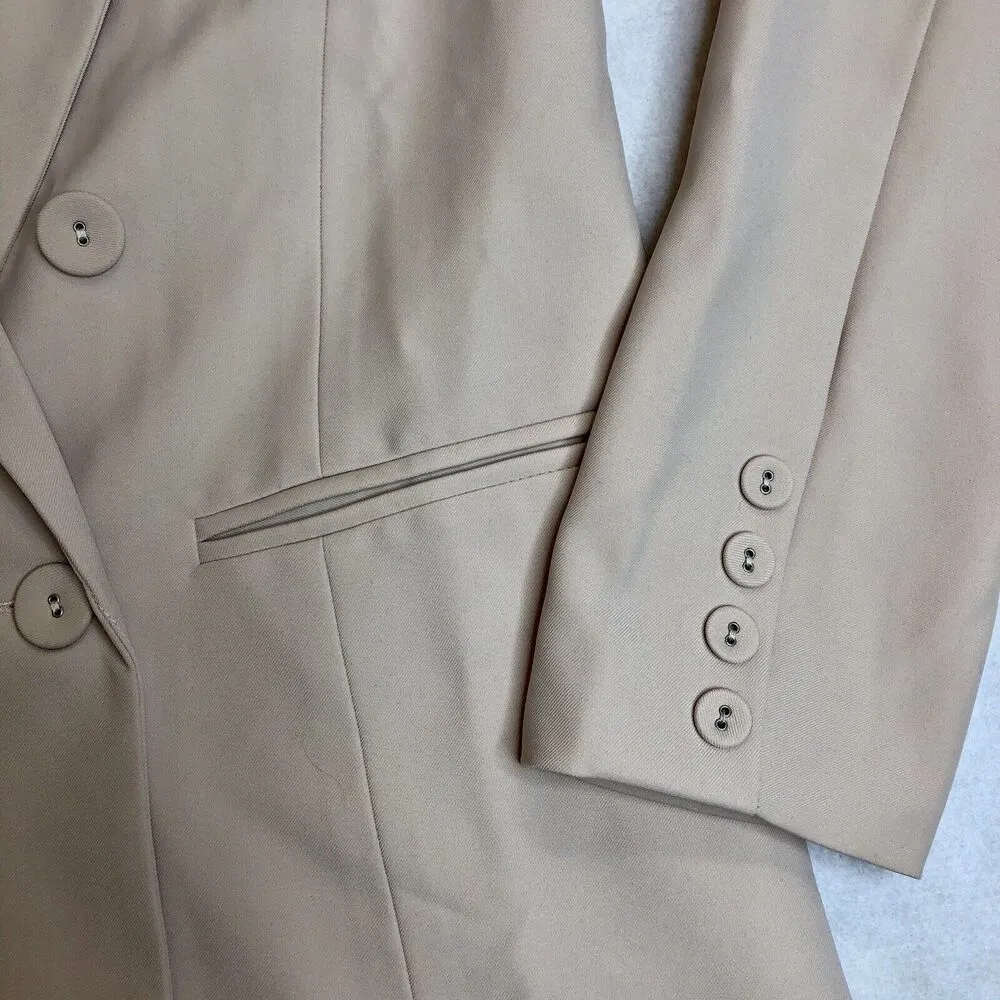 Forever 21  Beige Button Down Blazer Jacket - Image 7