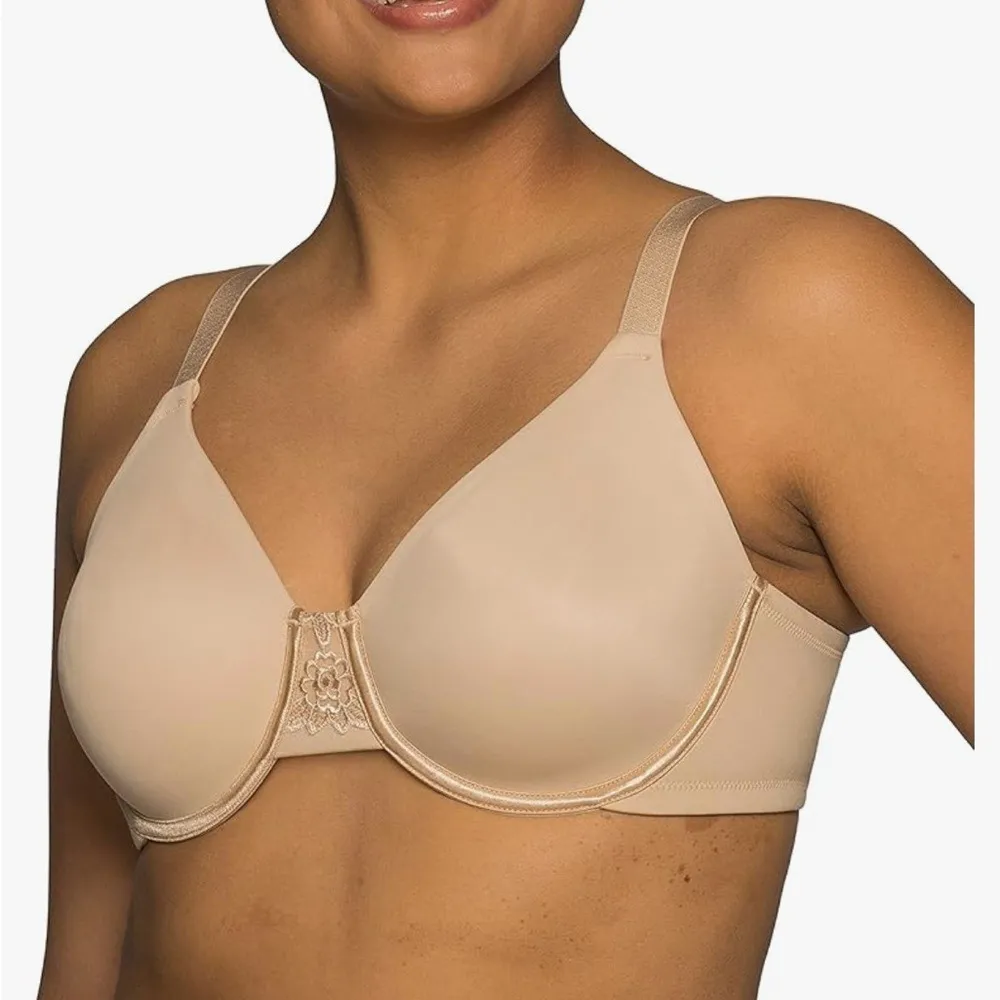 Vanity Fair Beauty Back Minimizer Bra Women's 42C Damask Neutral Feminine NWT - Image 1
