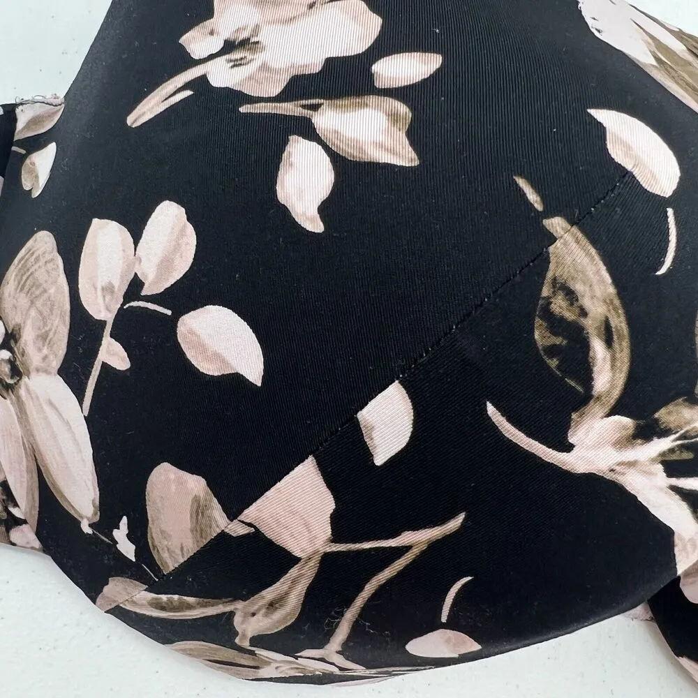 Cacique 44F Bra True Embrace T-Shirt Balconette Lightly Lined Floral Underwired - Image 4