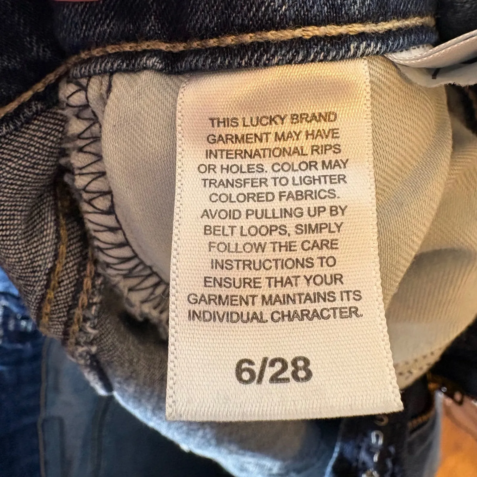 Lucky‎ Brand The Bermuda Women's Jean Shorts Dark Wash Denim Size 6/28 - Image 8