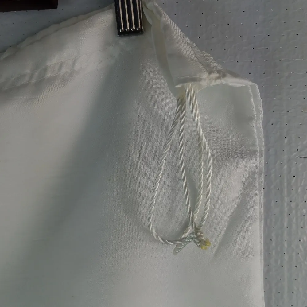 Coach White Satin Drawstring Dustbag Black Print - Image 3