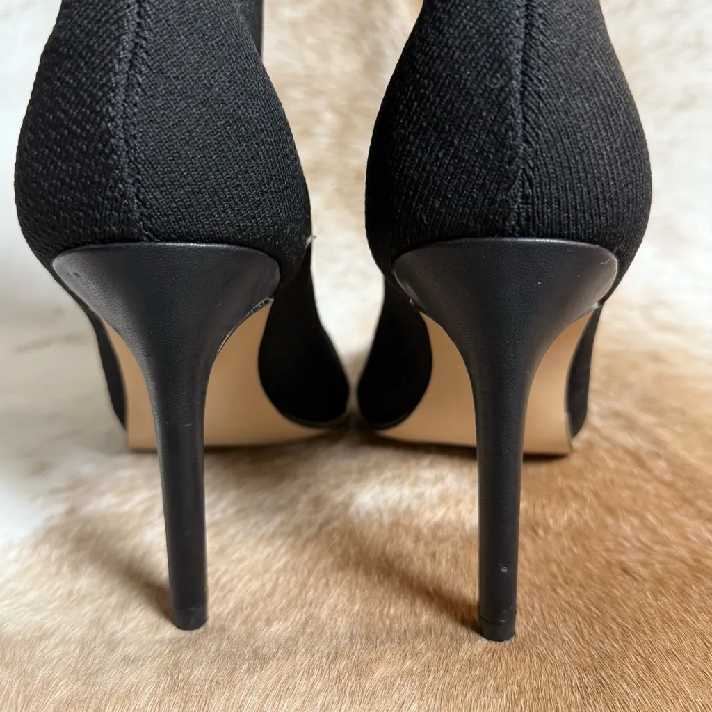 BCBGeneration Black Sock Ankle Bootie Heels Size 7 B45 - Image 7