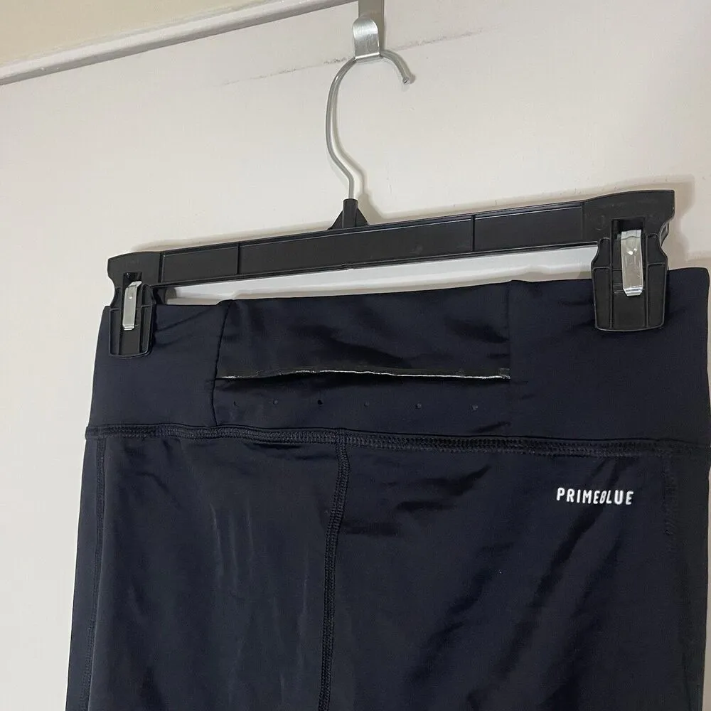 ADIDAS black mesh leg primeblue aeroready workout running leggings small - Image 6