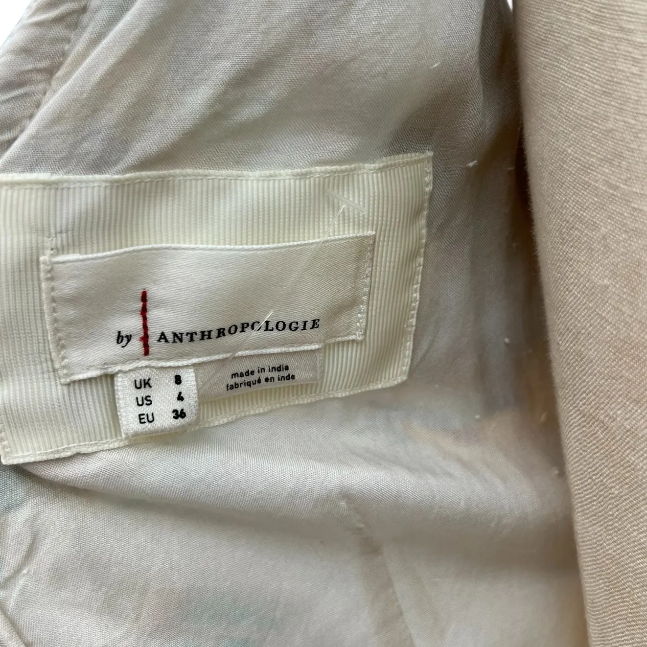 Anthropologie V-Neck‎ Ruffle Lace Slip Dress Floral White Multicolor Size US 4 - Image 15