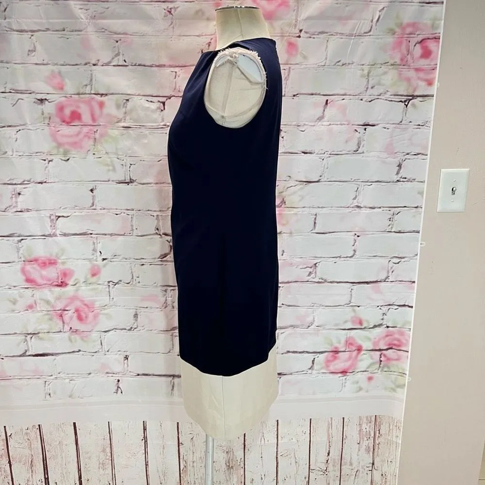 Lauren Ralph Lauren Women's Sleeveless Color Block Tri-color Sheath Dress Size 8 - Image 5