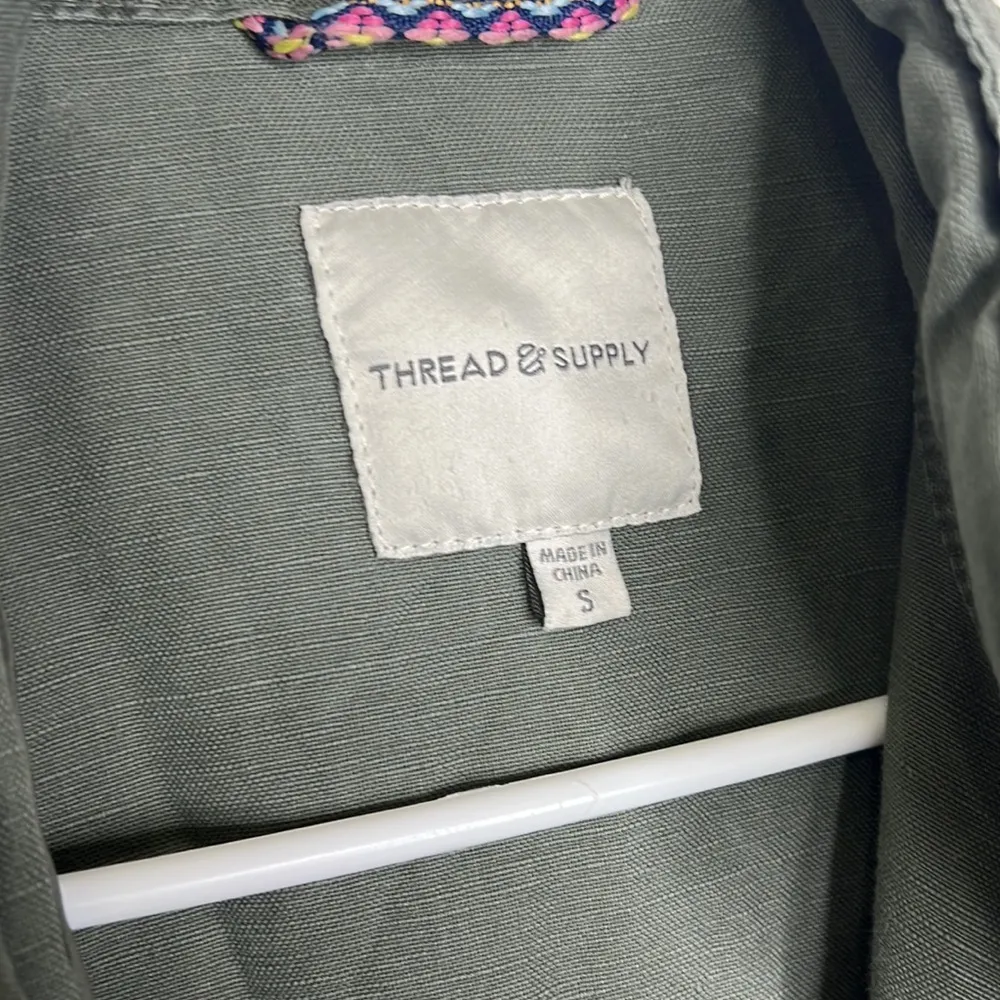 Thread & Supply Olive Utility Jacket Green - Image 4