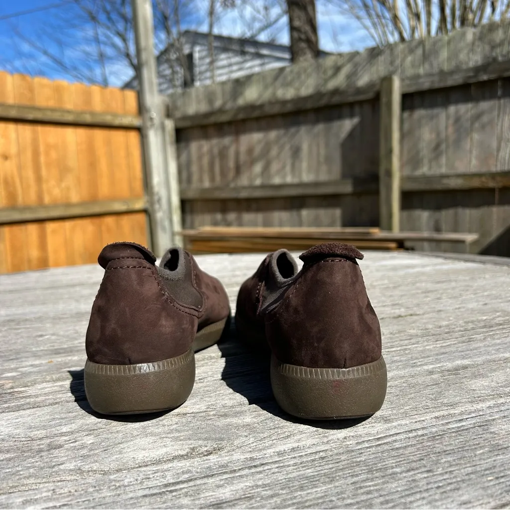 Munro Womens Janis Loafers Slip On Shoes Sneakers Brown Suede Size 8‎ - Image 6