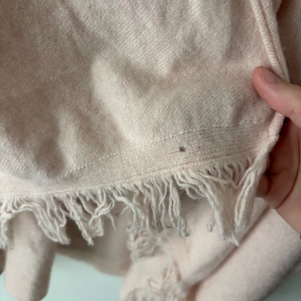 Lilly Pulitzer Inglewood Cashmere Cardigan Fringe Light Pink Blush Luxury Preppy - Image 6