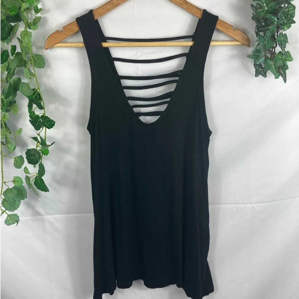 Socialite Strappy Rib Knit Tank Size Small - Image 4