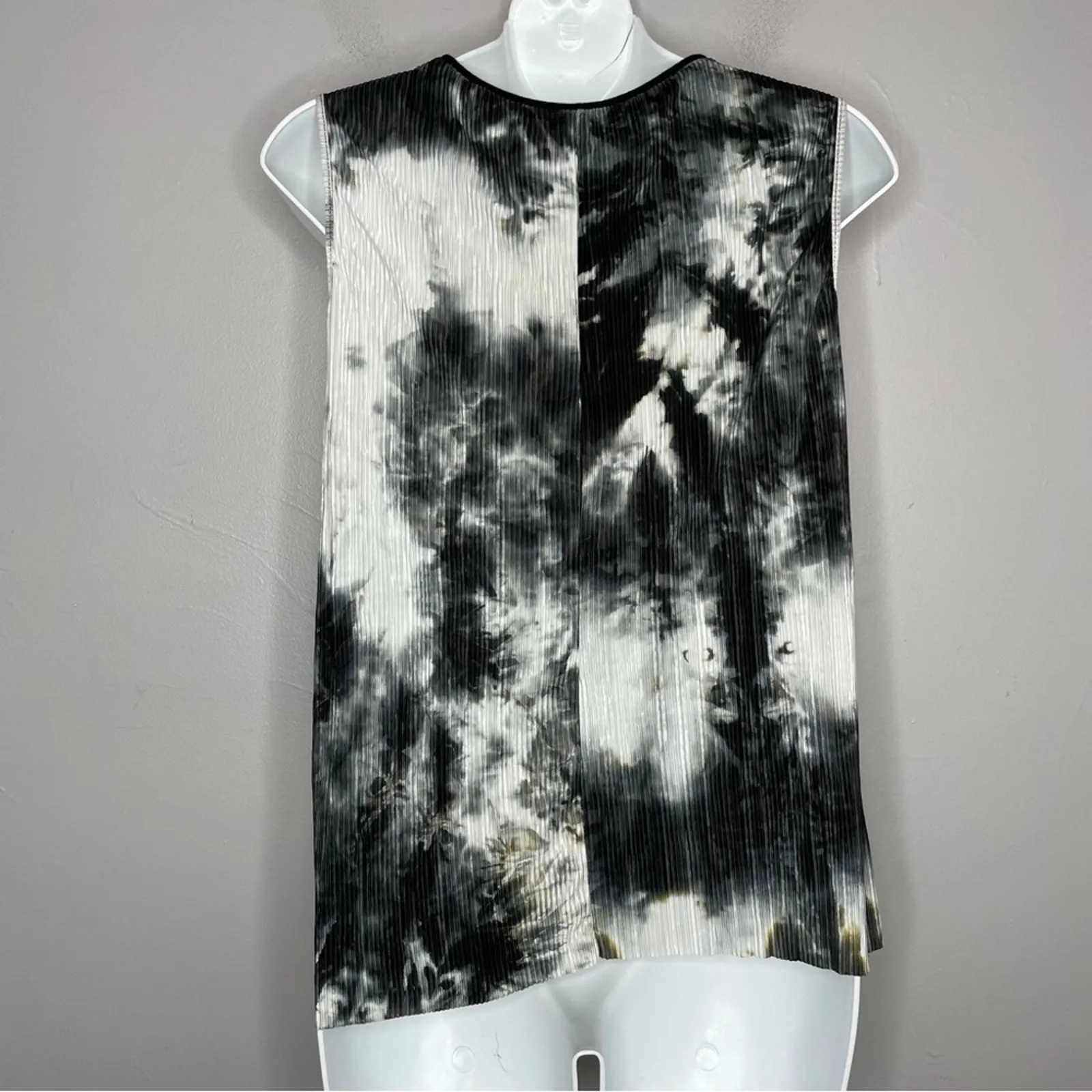 ZARA Top Womens Medium Tie Dye Pleated Twist Alt Edgy Rocker Skater Emo Grunge - Image 6