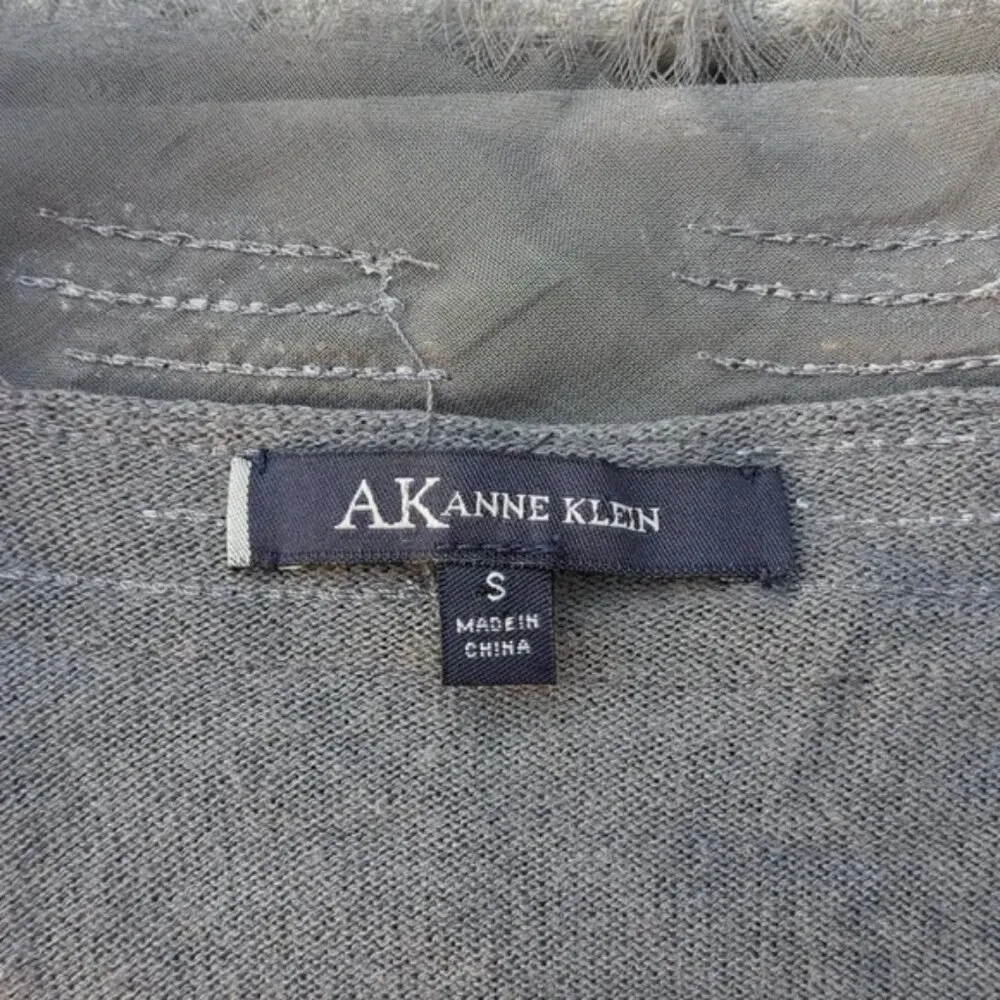 AK | Anne Klein Pima Cotton Sequin Trim Cardigan Sweater - Image 8
