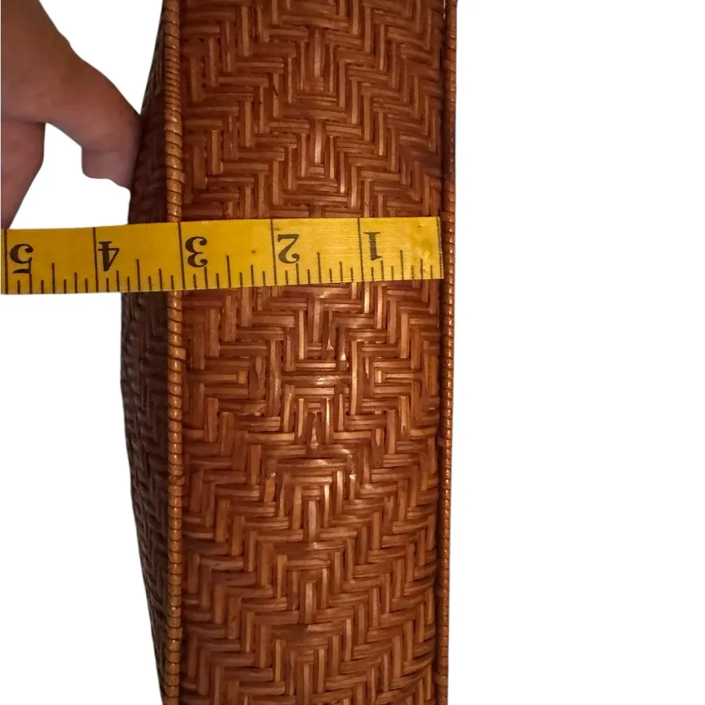 Brown Woven Crossbody Bag - Image 13