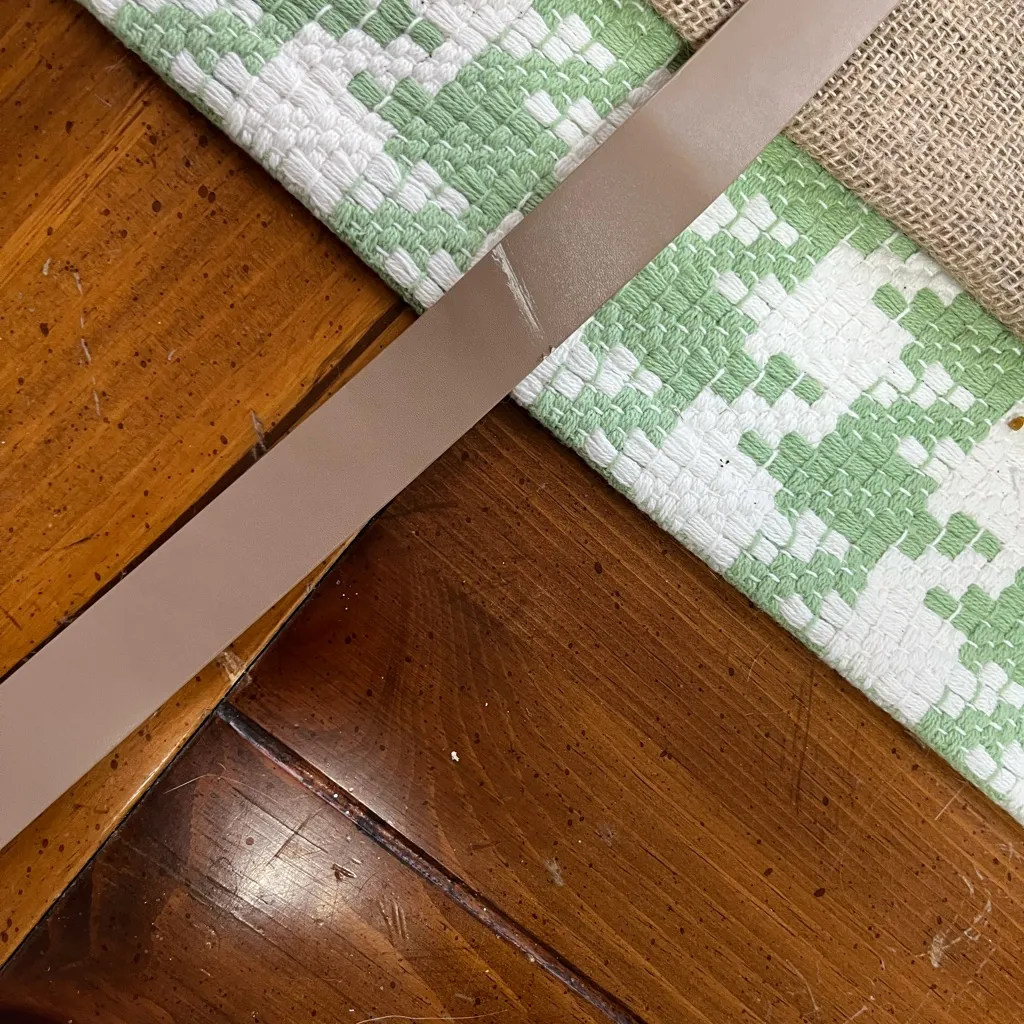 Stylish Tan and Gold Fashion Belt with Circular Buckle - Image 3