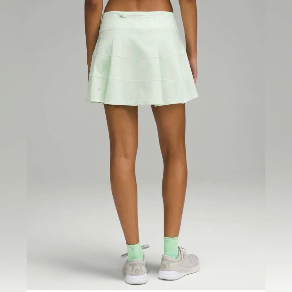 Lululemon Pace Rival Mid-Rise Skirt Tennis (Long) – Rare Kohlrabi Green – Size 8 - Image 2