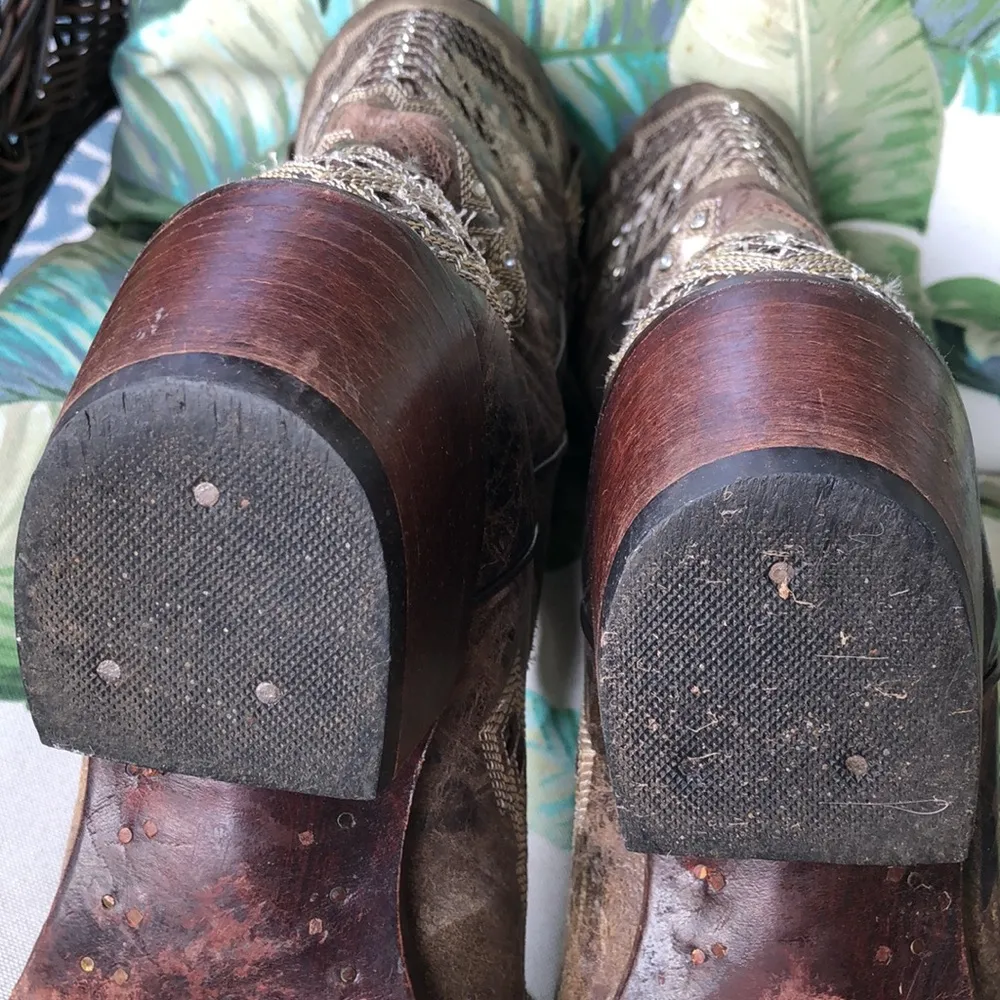 Studded Rhinestones Western 5664 Cowboy Boots 8 - Image 9