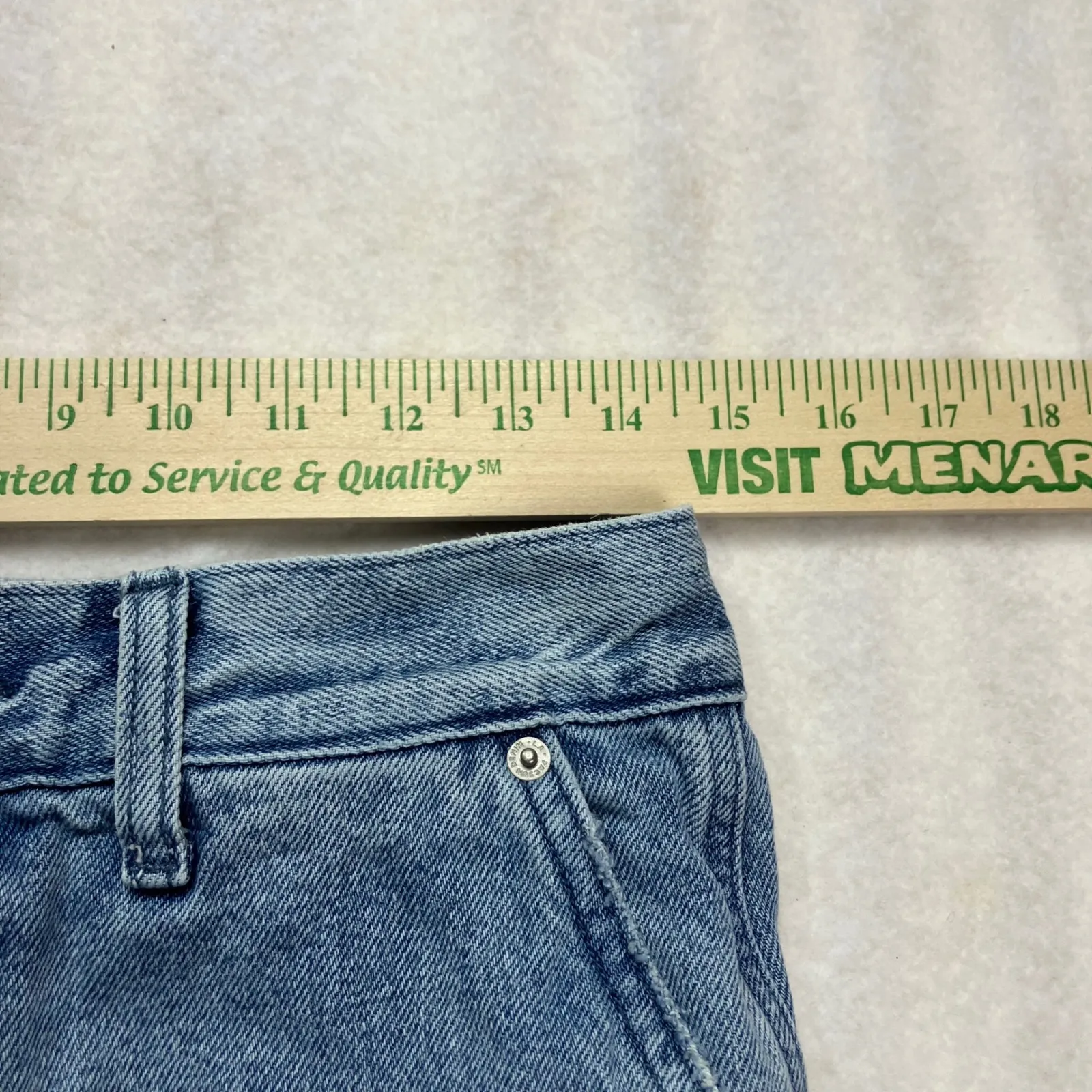 Pacsun‎ Baggy Carpenter Jeans Light Wash Denim Women's Size 28x30 - Image 13