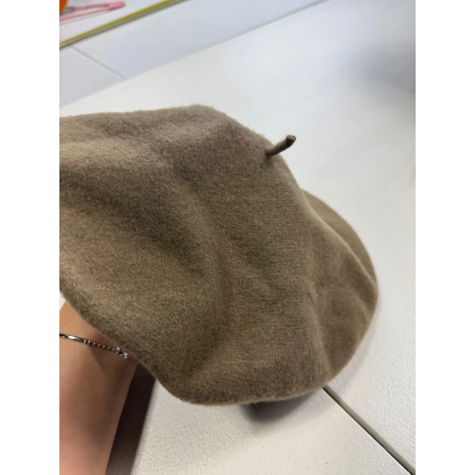 Wool Basque Beret‎ Hat Cloche Warm Winter French Style Olive Green South Africa - Image 6