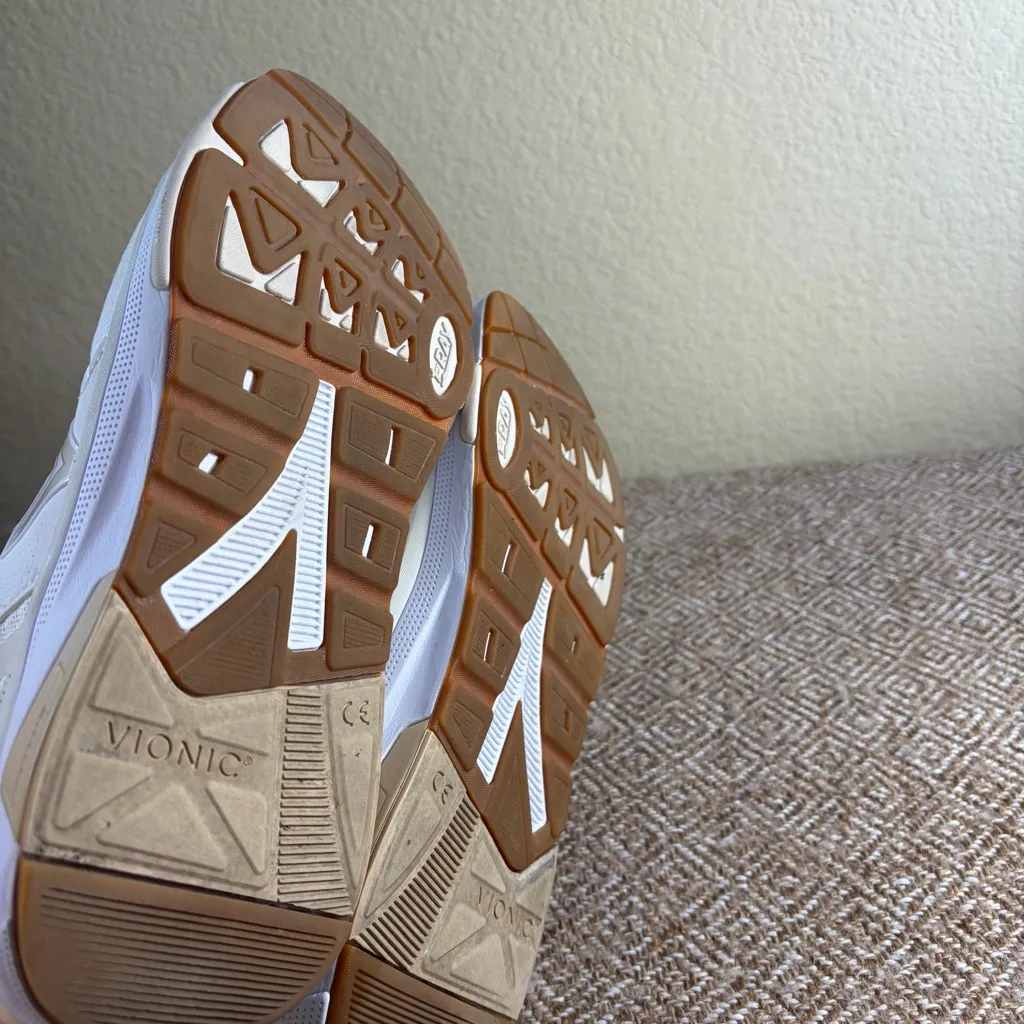 Vionic Shoes Walk Strider White Cream Women's Sz 9 Lace Up Athletic Sneaker EUC - Image 6