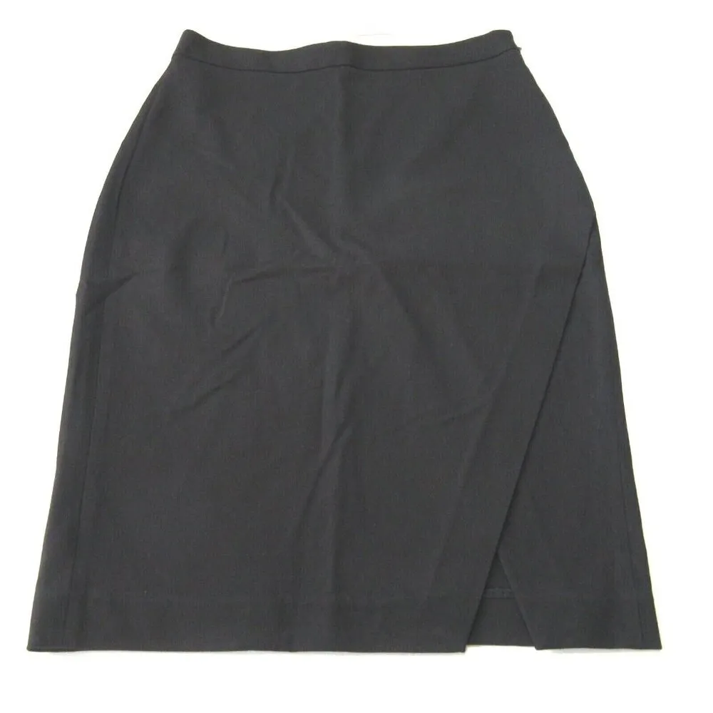 NWT Banana Republic Bi-Stretch Sloan Pencil in Black Crossover Wrap Skirt 6 $88 - Image 3