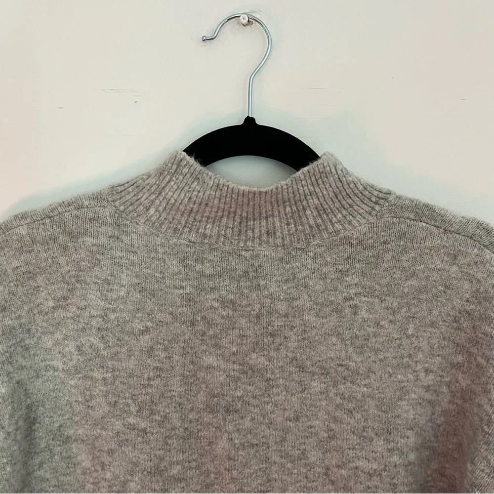 MAGASCHONI Grey Wool Blend MockNeck Sweater Size Small - Image 9