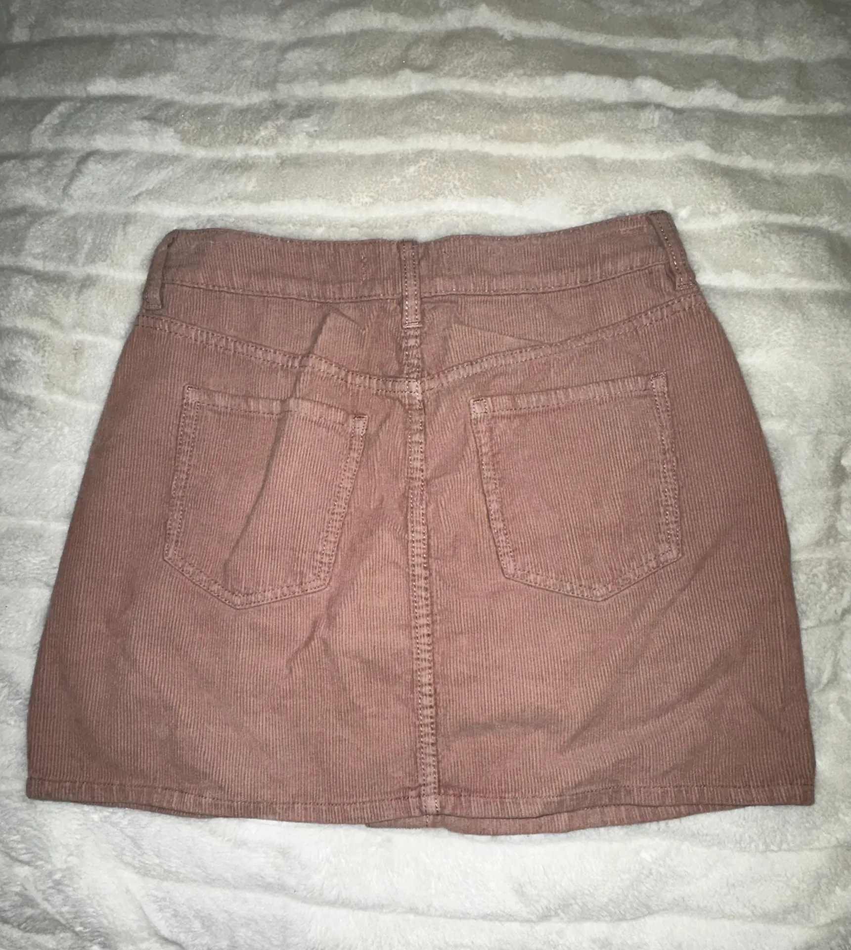 Pink Corduroy Skirt - Image 2