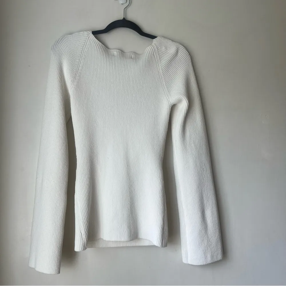 Petal & Pup Aquerelle White Stretch Knit Sweater 12 - Image 12