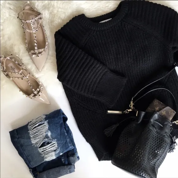 MANGO Wool Mohair Blend Ribbed Sweater - Image 2