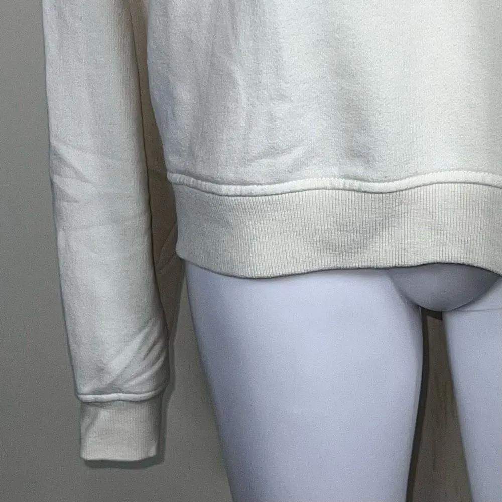 Forever 21+ Torn Collar Sweatshirt in Off White - Image 3