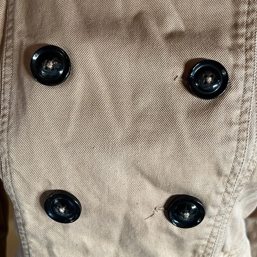 H & M Divided Double Breasted Jacket Camel Size 10 - Image 4