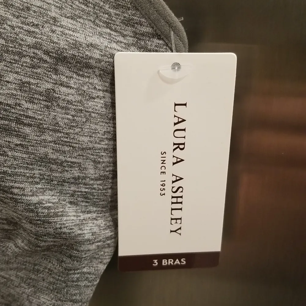 💕LAURA ASHLEY💕 2 Pack Bralettes ~ Pink & Grey Medium M NWT - Image 6