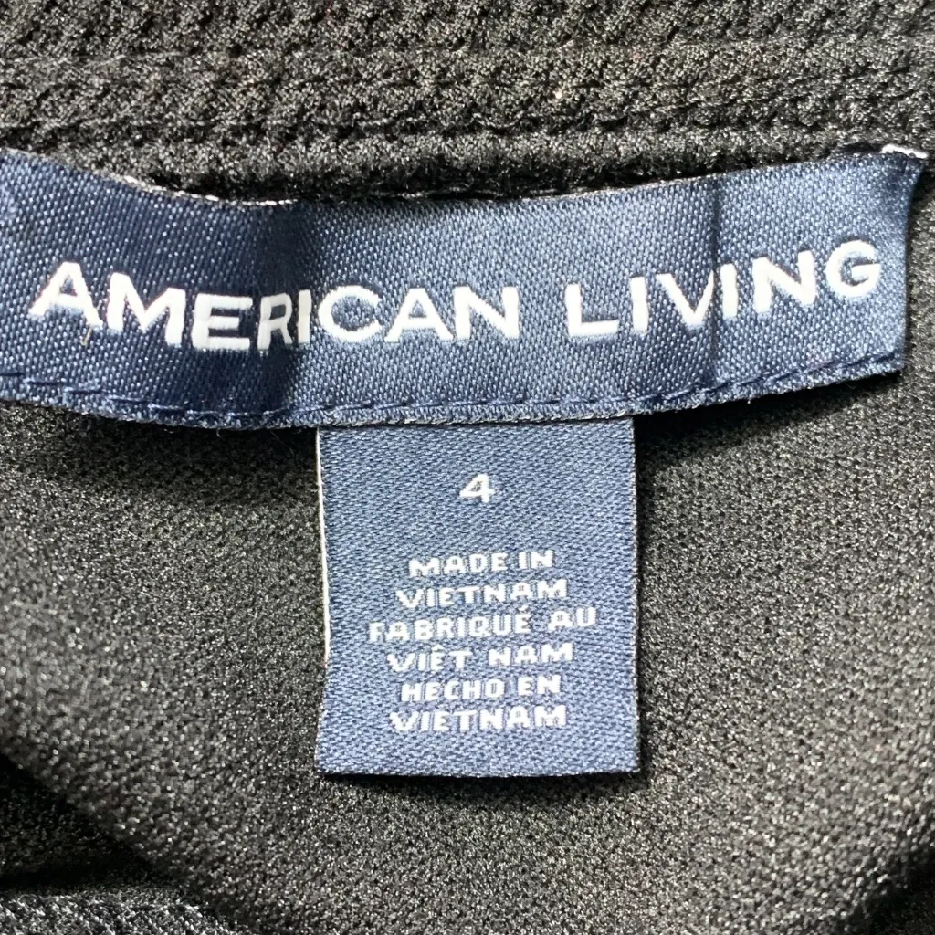 American Living Women’s Black Sleeveless Mock Neck Sheath Dress Size 4 NWT - Image 9